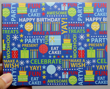 SilverTowne Gift Box with Blue Happy Birthday Sleeve